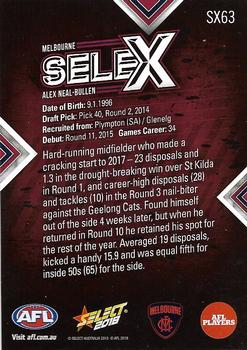 2018 Select Footy Stars - Selex #SX63 Alex Neal-Bullen Back